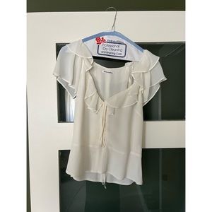 Reformation ivory blouse, size 8